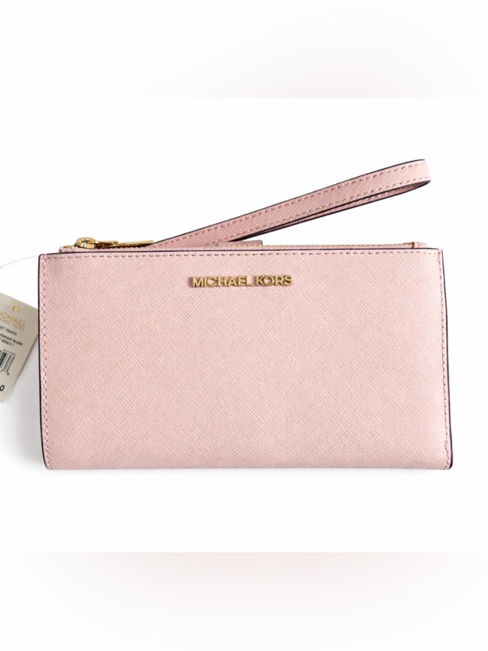 Michael Kors Blush Pink 🩷 Jet Set Travel Double Zip Wallet Wristlet
